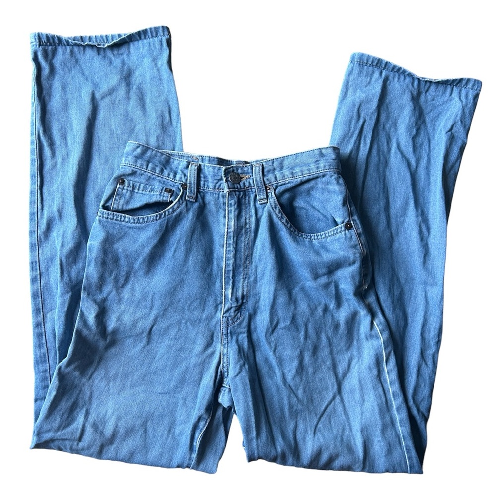 vintage high waisted straight leg jeans